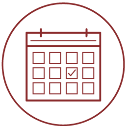 icon of calendar for annual events